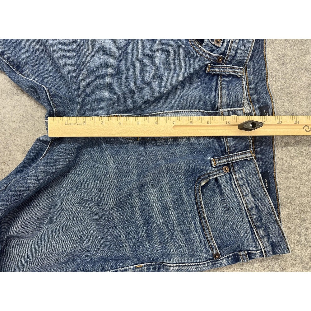 J.Crew Flex Straight Jeans Mens 34x28* Blue Selvedge Denim Stretch Medium Wash - Picture 12 of 15